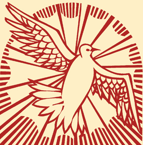 Pentecost - red dove