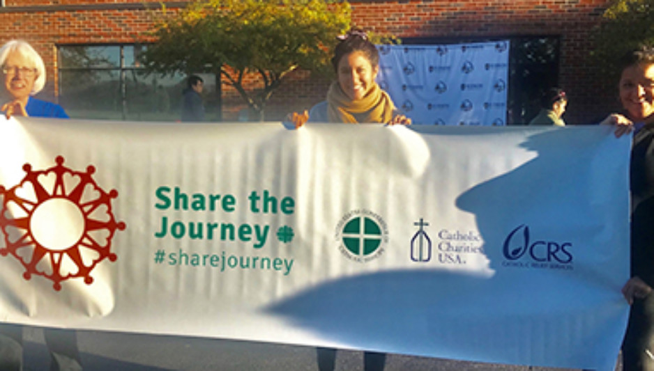 Cabrini Retreat Center staff participated in the Diocese of Joliet's Share the Journey Walk. 