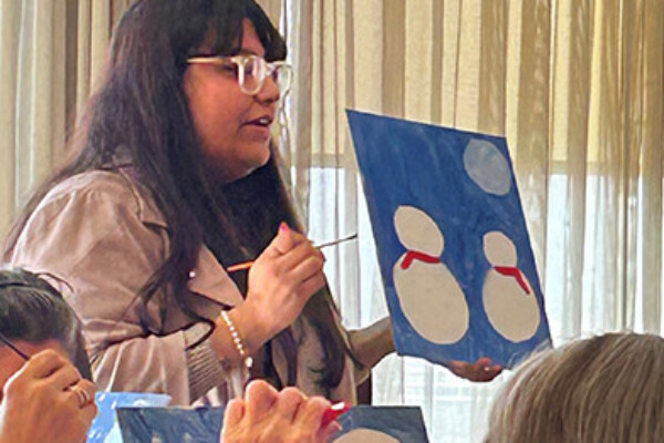 Paint and Sip at St. Cabrini Nursing Home