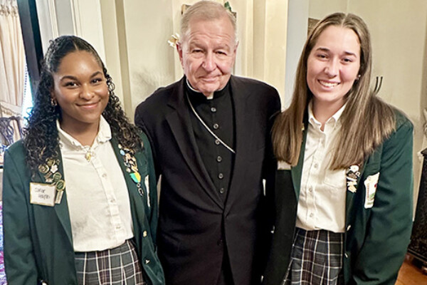 CHS students attend Respect for Life meeting with Archbishop
