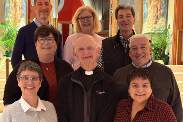 National Shrine Staff Welcomes Bishop Turley, OSA