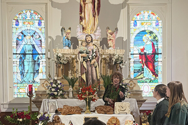 Cabrini High School hosts St. Joseph's Altar