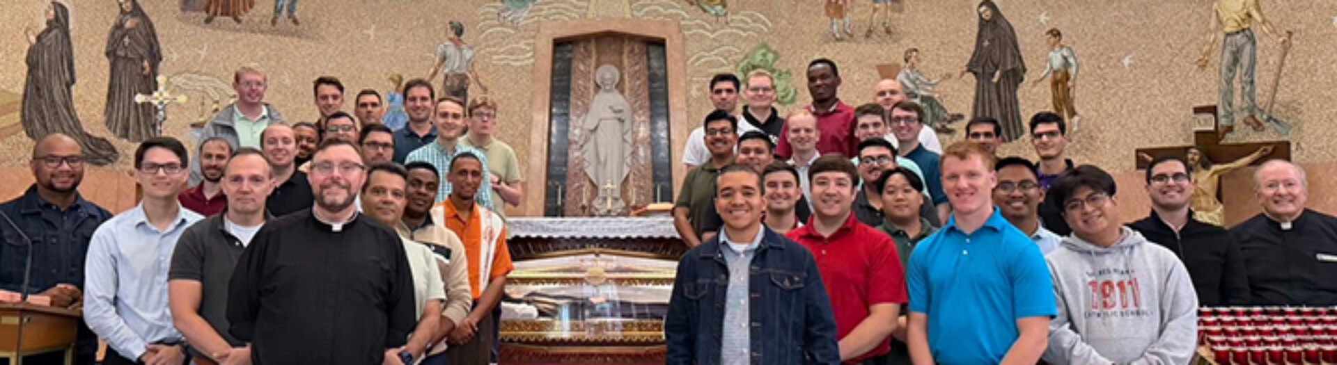 St. Joseph's Seminary students on pilgrimage to the NY Cabrini Shrine Slide 3